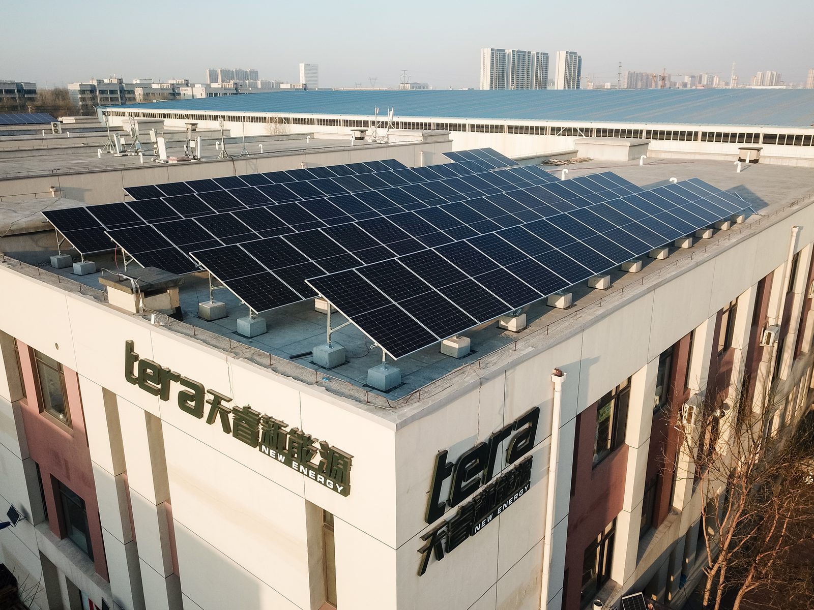 Rooftop solar plant
